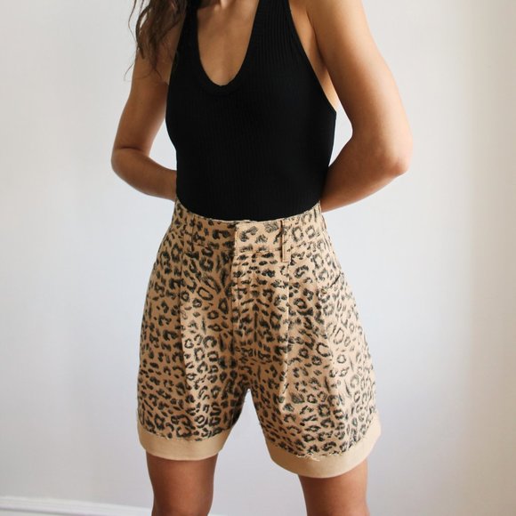 NWT Free People Dogtown Cut Off Shorts / Cheetah - Picture 1 of 6